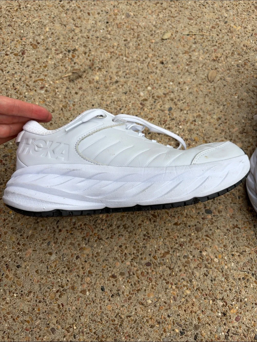 Hoka All-White Women's Athletic Sneakers